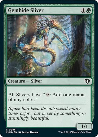 Gemhide Sliver, Commander Masters 896