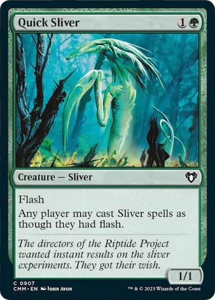 Quick Sliver, Commander Masters 907