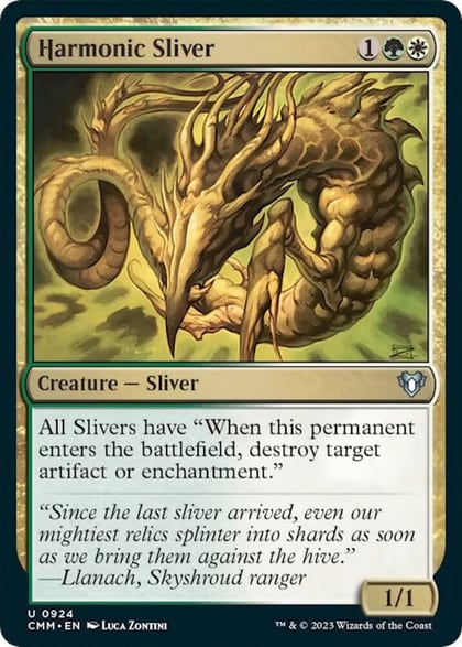 Harmonic Sliver, Commander Masters 924