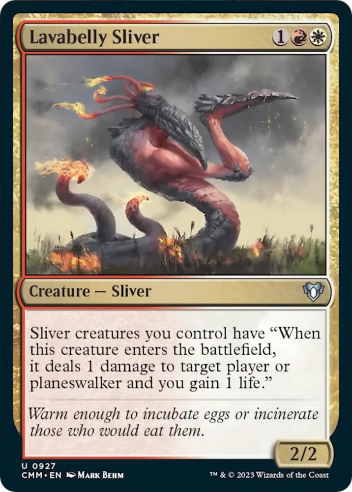 Lavabelly Sliver, Commander Masters 927
