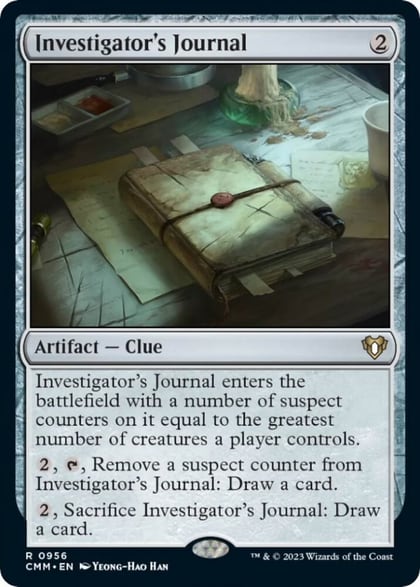 Investigator's Journal, Commander Masters 956