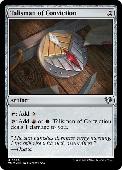 Talisman of Conviction, Commander Masters 978