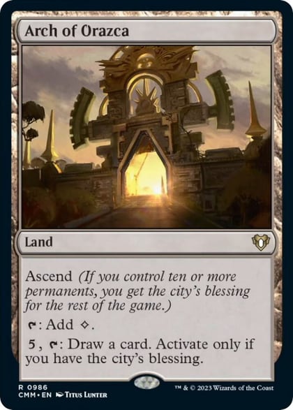 Arch of Orazca, Commander Masters 986