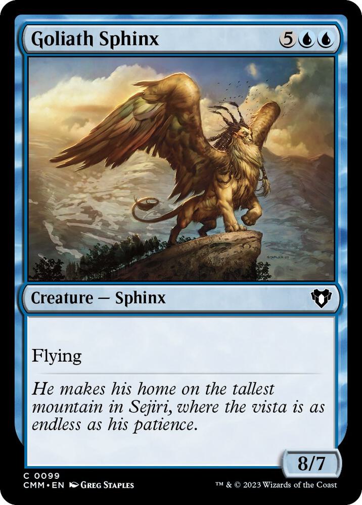 Goliath Sphinx, Commander Masters 99