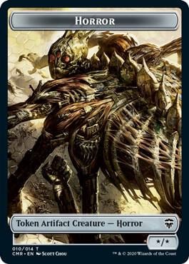 Horror // Zombie Double-Sided Token, Commander Legends 10 // 6