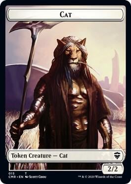 Cat // Soldier Double-Sided Token, Commander Legends 15 // 16