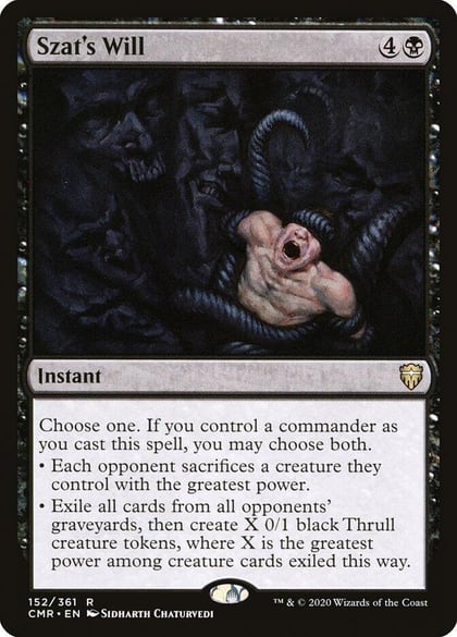 Szat's Will, Commander Legends 152
