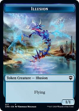 Illusion // Plant Double-Sided Token, Commander Legends 17 // 21
