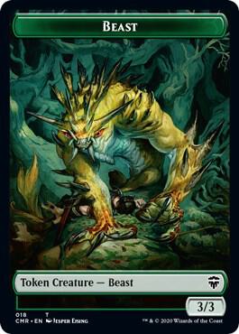 Beast (018) // Beast (019) Double-Sided Token, Commander Legends 18 // 19