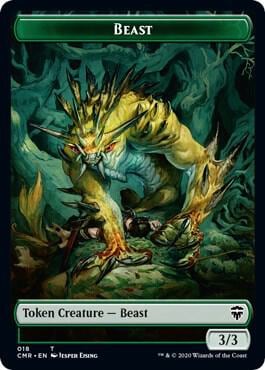 Beast (018) // Beast (019) Double-Sided Token, Commander Legends 18 // 19
