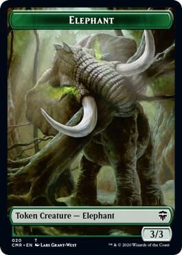 Elephant // Soldier Double-Sided Token, Commander Legends 20 // 16