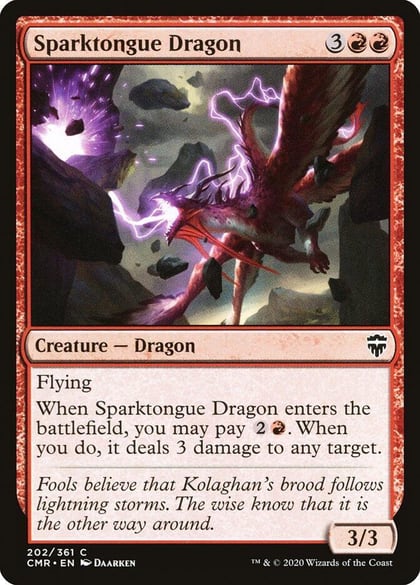 Sparktongue Dragon, Commander Legends 202
