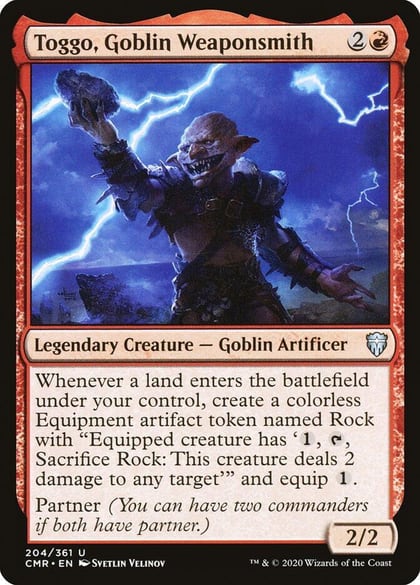 Toggo, Goblin Weaponsmith, Commander Legends 204