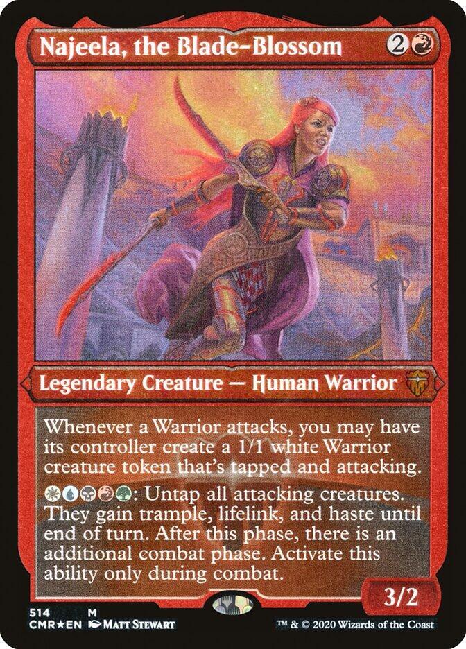Najeela, the Blade-Blossom (Foil Etched), Commander Legends 514