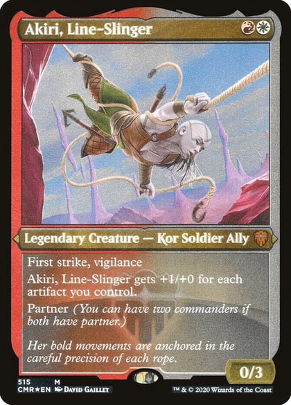Akiri, Line-Slinger (Foil Etched), Commander Legends 515