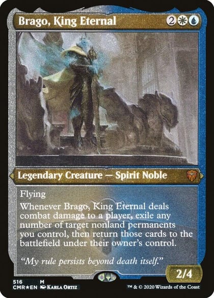 Brago, King Eternal (Foil Etched), Commander Legends 516