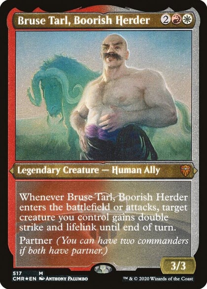 Bruse Tarl, Boorish Herder (Foil Etched), Commander Legends 517