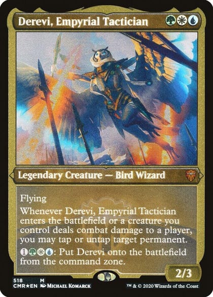 Derevi, Empyrial Tactician (Foil Etched), Commander Legends 518