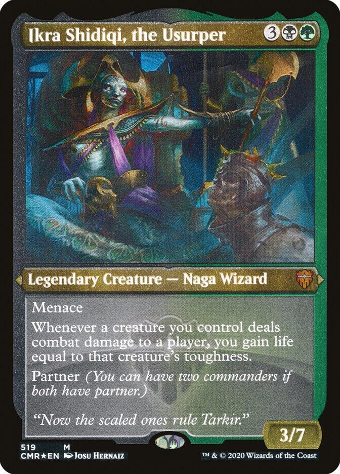 Ikra Shidiqi, the Usurper (Foil Etched), Commander Legends 519