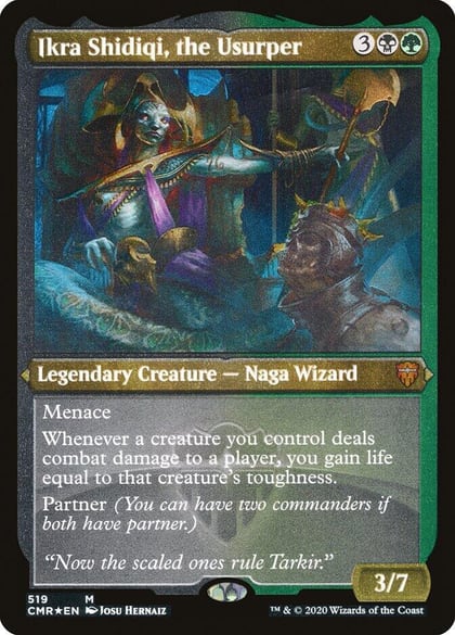 Ikra Shidiqi, the Usurper (Foil Etched), Commander Legends 519