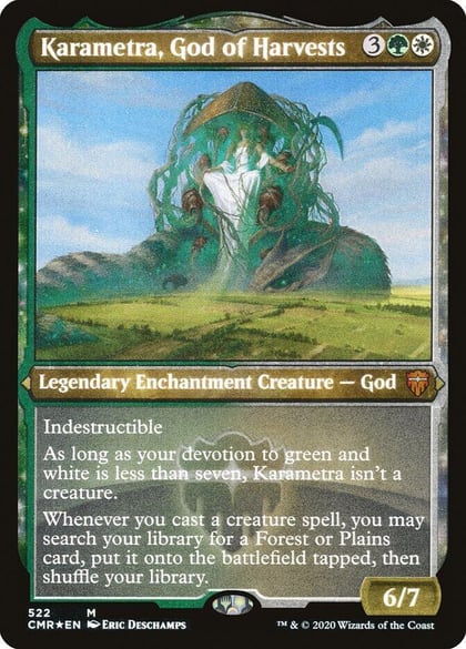 Karametra, God of Harvests (Foil Etched), Commander Legends 522