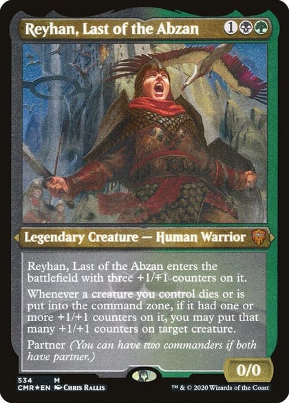 Reyhan, Last of the Abzan (Foil Etched), Commander Legends 534