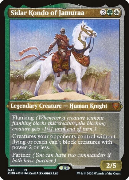 Sidar Kondo of Jamuraa (Foil Etched), Commander Legends 535