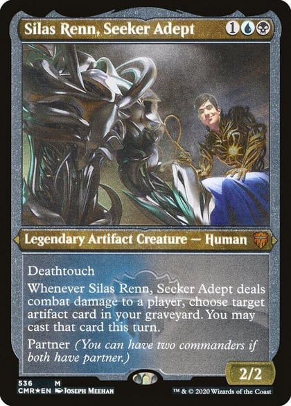 Silas Renn, Seeker Adept (Foil Etched), Commander Legends 536