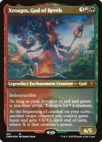 Xenagos, God of Revels (Foil Etched), Commander Legends 541