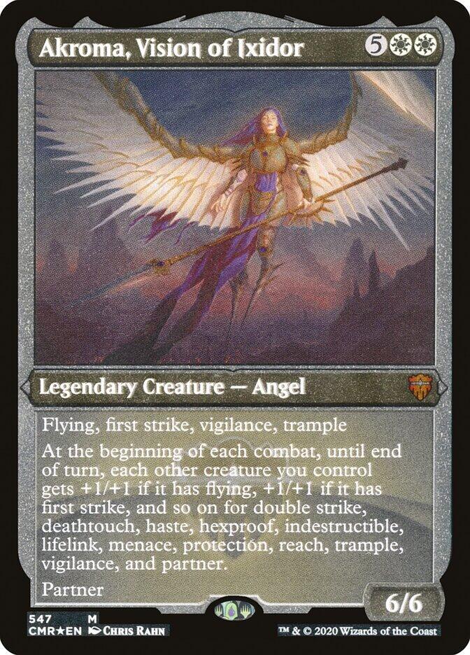 Akroma, Vision of Ixidor (Foil Etched), Commander Legends 547