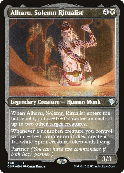 Alharu, Solemn Ritualist (Foil Etched), Commander Legends 548