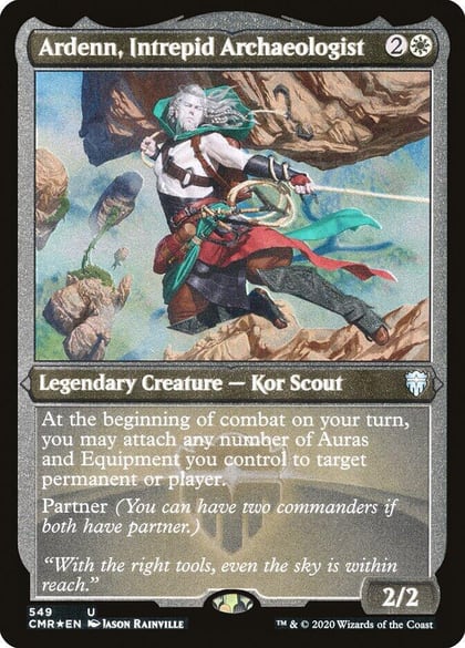 Ardenn, Intrepid Archaeologist (Foil Etched), Commander Legends 549