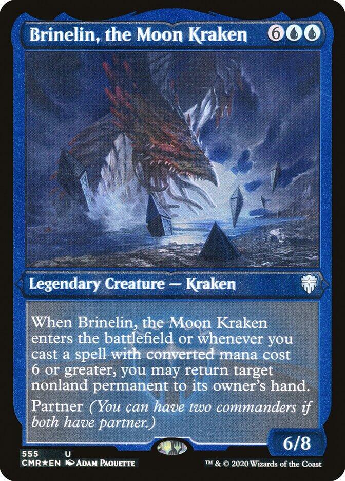Brinelin, the Moon Kraken (Foil Etched), Commander Legends 555