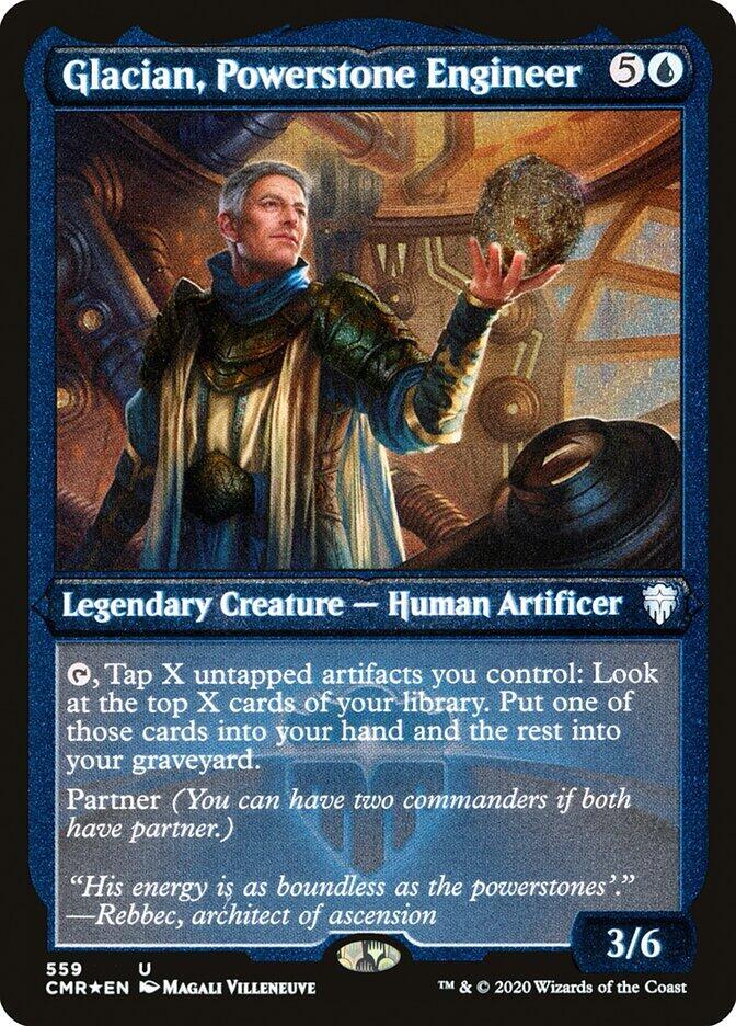 Glacian, Powerstone Engineer (Foil Etched), Commander Legends 559