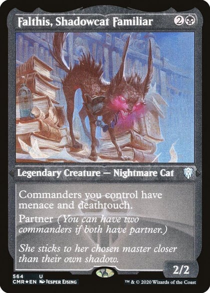 Falthis, Shadowcat Familiar (Foil Etched), Commander Legends 564