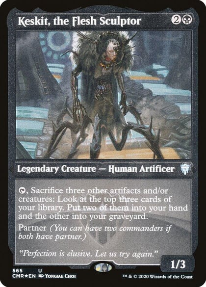 Keskit, the Flesh Sculptor (Foil Etched), Commander Legends 565