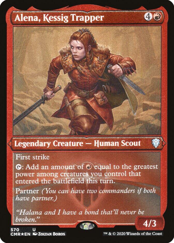 Alena, Kessig Trapper (Foil Etched), Commander Legends 570