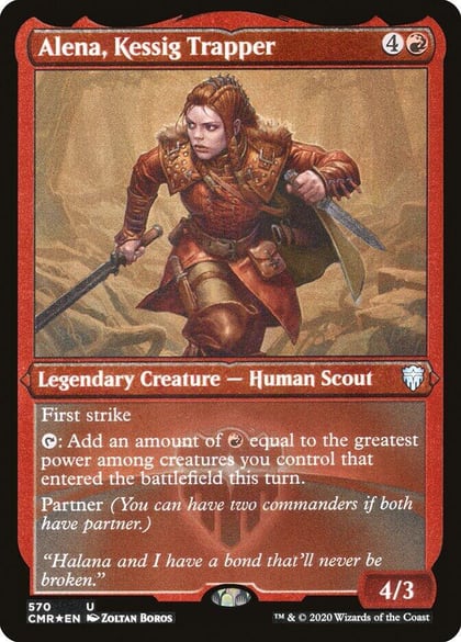 Alena, Kessig Trapper (Foil Etched), Commander Legends 570