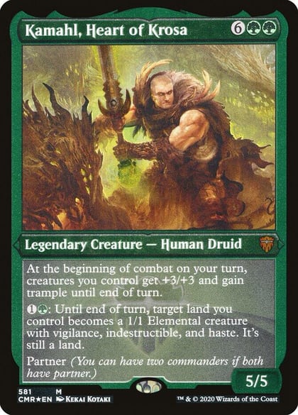 Kamahl, Heart of Krosa (Foil Etched), Commander Legends 581