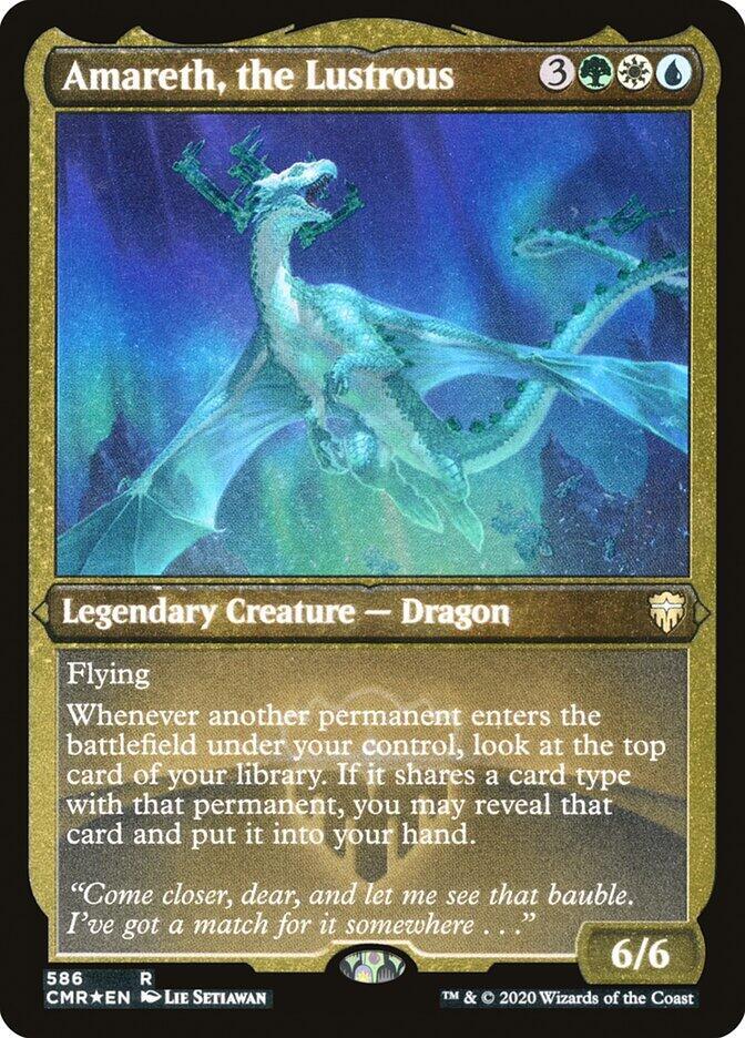 Amareth, the Lustrous (Foil Etched), Commander Legends 586