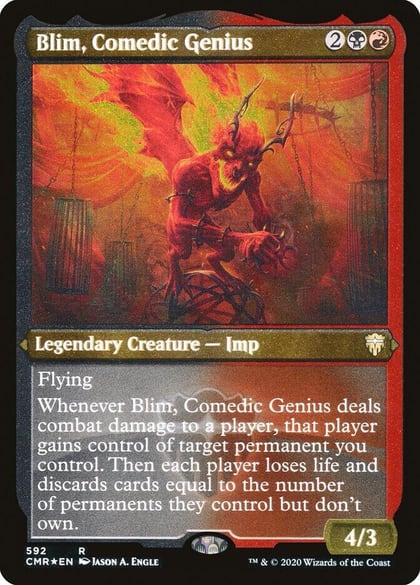 Blim, Comedic Genius (Foil Etched), Commander Legends 592