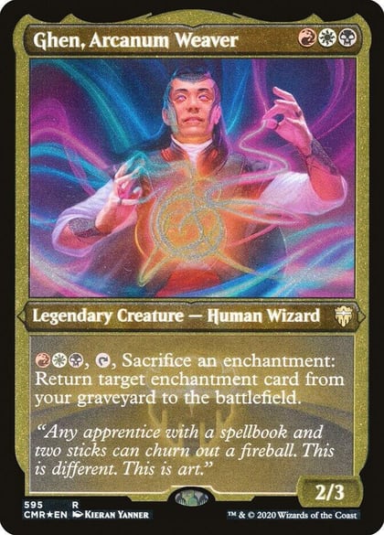 Ghen, Arcanum Weaver (Foil Etched), Commander Legends 595