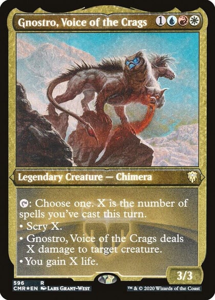 Gnostro, Voice of the Crags (Foil Etched), Commander Legends 596