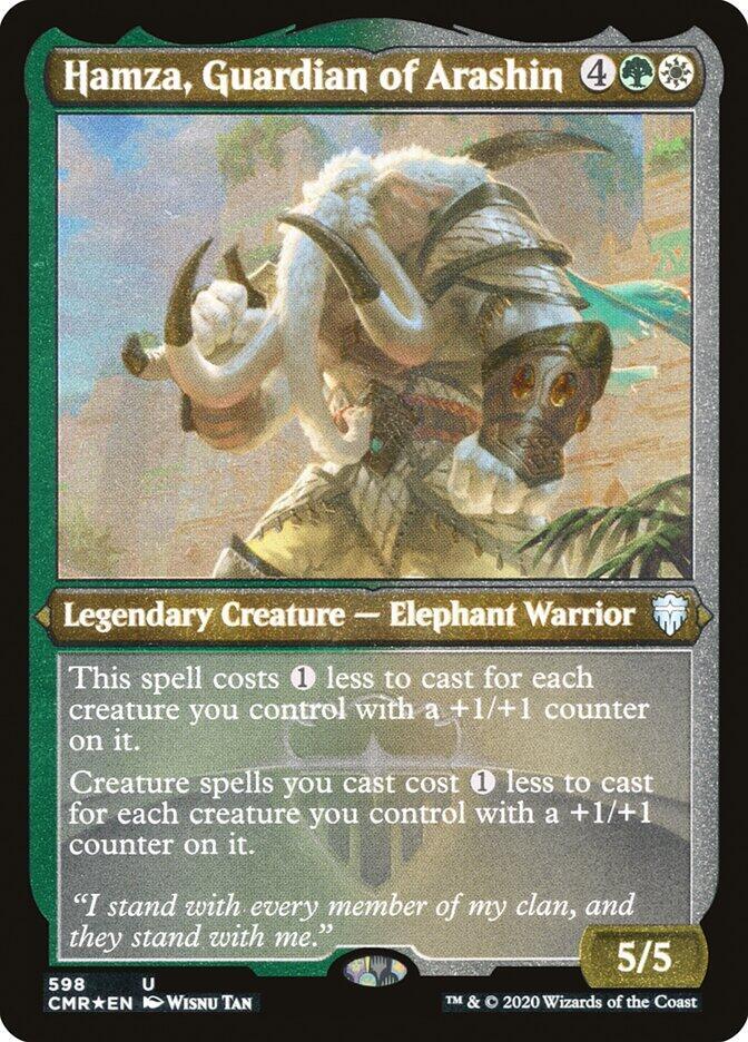 Hamza, Guardian of Arashin (Foil Etched), Commander Legends 598