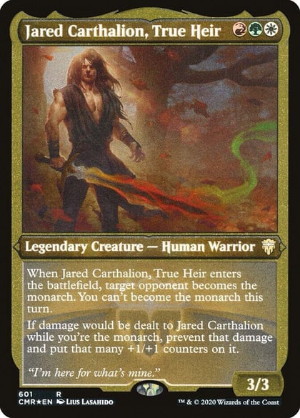 Jared Carthalion, True Heir (Foil Etched), Commander Legends 601