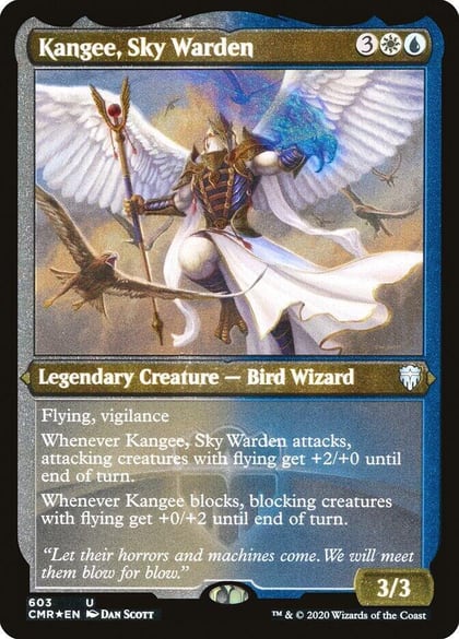 Kangee, Sky Warden (Foil Etched), Commander Legends 603