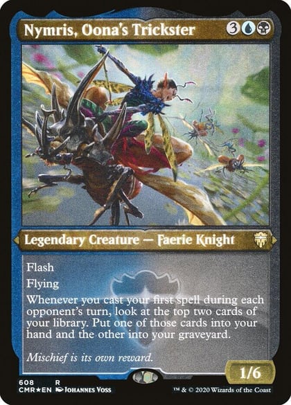 Nymris, Oona's Trickster (Foil Etched), Commander Legends 608