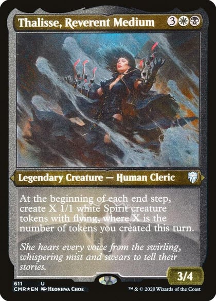 Thalisse, Reverent Medium (Foil Etched), Commander Legends 611
