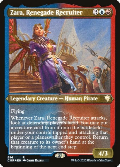 Zara, Renegade Recruiter (Foil Etched), Commander Legends 614