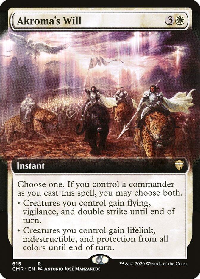 Akroma's Will (Extended Art), Commander Legends 615